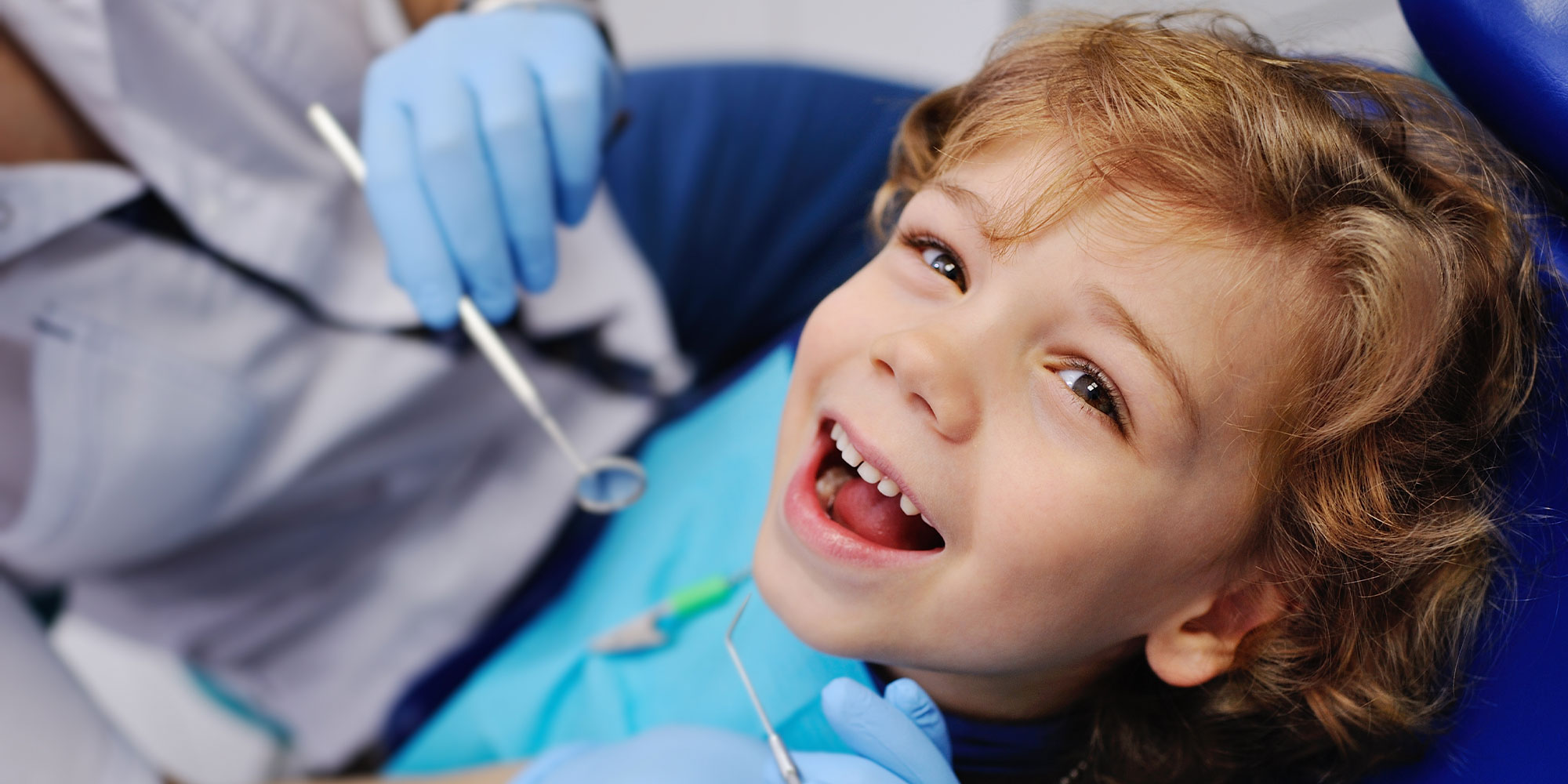 Child at the dentist