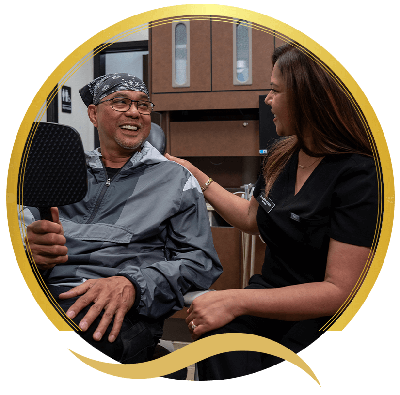 dr with dental patient